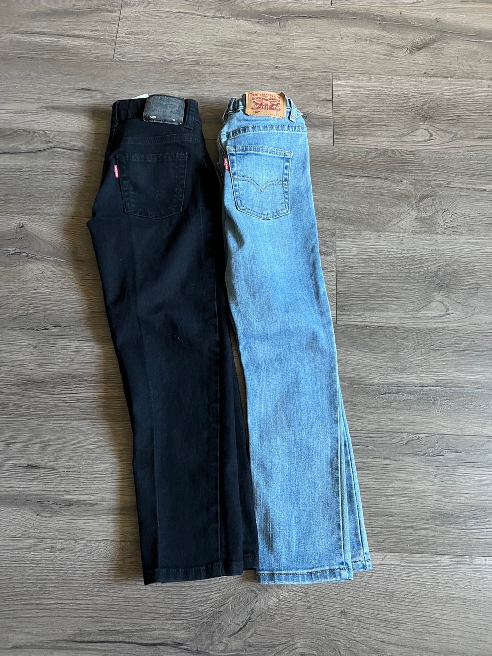 Levi’s Boys Two Pairs of Straight Leg Jeans - Black & Light Blue